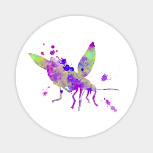 Firefly Watercolor Painting Magnet